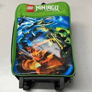 Kids Lego Ninjago mini Green Rolling suitcase